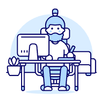 Designer Office 1 1 Illustration from UX Duotone Set