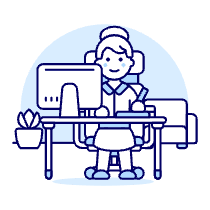 Designer Office 1 2 Illustration from UX Duotone Set