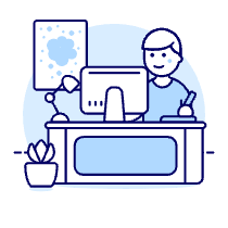 Designer Office 3 1 Illustration from UX Duotone Set