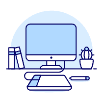 Workspace 1 Illustration from UX Duotone Set