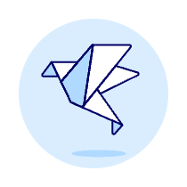 Paper Bird Illustration from UX Duotone Set