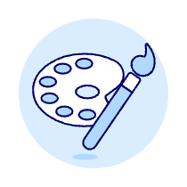 Brush Paletter Illustration from UX Duotone Set