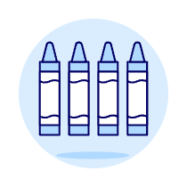 Crayons Illustration from UX Duotone Set