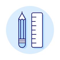 Pencil Ruler Illustration from UX Duotone Set
