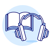 Audio Book 1 Illustration from UX Duotone Set