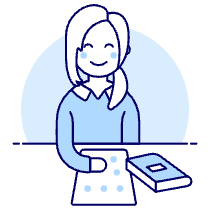 Braille Reading 4 Illustration from UX Duotone Set