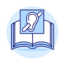Book Deaf Person Illustration from UX Duotone Set