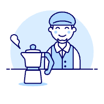 Barista 3 3 Illustration from UX Duotone Set