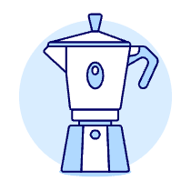 Coffee Stovetop Pot Illustration from UX Duotone Set
