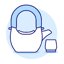 Tea Pot Set Illustration from UX Duotone Set