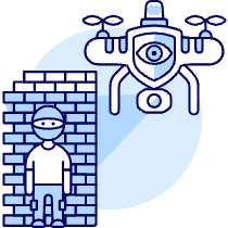 Security Drone 3 Illustration from UX Duotone Set