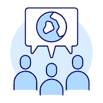 Global Conference Illustration from UX Duotone Set