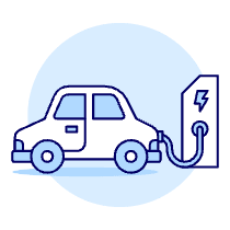 E Car Charging Illustration from UX Duotone Set