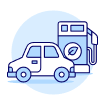 Green Energy Car Illustration from UX Duotone Set