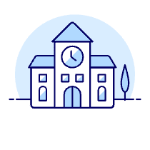 Education School Building Illustration from UX Duotone Set