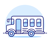 School Bus Illustration from UX Duotone Set