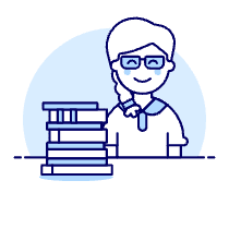 Student 4 2 Illustration from UX Duotone Set