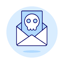 Skull Mail Illustration from UX Duotone Set