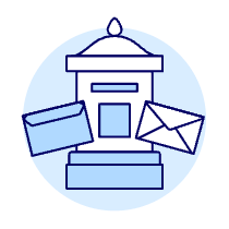 Postbox Illustration from UX Duotone Set