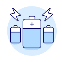 Battery Illustration from UX Duotone Set