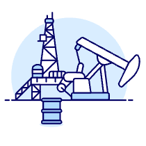 Oil Pumping Illustration from UX Duotone Set