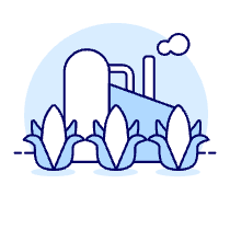 Bioenergy Plant Illustration from UX Duotone Set