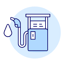 Gas Station Illustration from UX Duotone Set