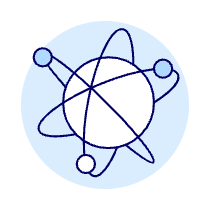 Nuclear Atom Illustration from UX Duotone Set