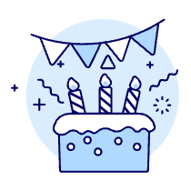 Celebration Cake 1 Illustration from UX Duotone Set