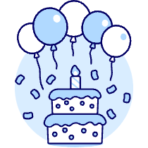 Celebration Cake 2 Illustration from UX Duotone Set