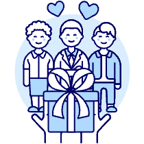 Gift Birthday Illustration from UX Duotone Set