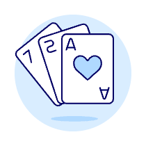 Card Poker Illustration from UX Duotone Set