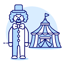 Clown Fair Illustration from UX Duotone Set