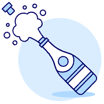 Champagne Celebration 2 Illustration from UX Duotone Set