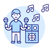 Maraca Music 1 Illustration from UX Duotone Set