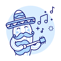 Party Mexicam Illustration from UX Duotone Set