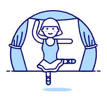 Ballet Show 1 Illustration from UX Duotone Set