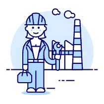 Factory Engineer 2 Illustration from UX Duotone Set