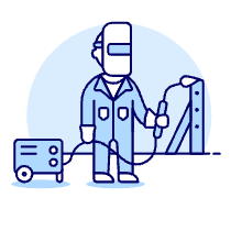 MACHINE WELDER 1 Illustration from UX Duotone Set