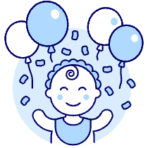 Baby Balloon 1 Illustration from UX Duotone Set