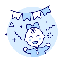 Baby Party Celebration 1 Illustration from UX Duotone Set