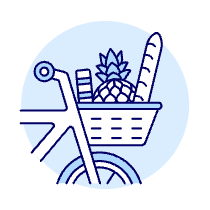 Bike Basket Illustration from UX Duotone Set
