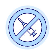 No Injection Illustration from UX Duotone Set