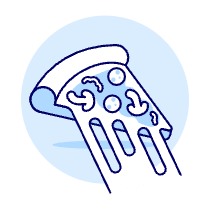 Pizza Slice Illustration from UX Duotone Set