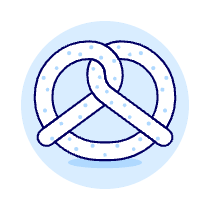 Pretzel Illustration from UX Duotone Set
