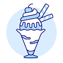 Single Scoop Cup Illustration from UX Duotone Set
