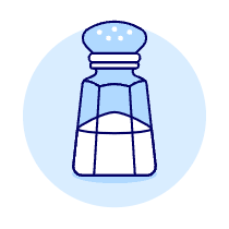 Salt Bottle Illustration from UX Duotone Set