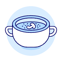 Bowl Of Soup Illustration from UX Duotone Set