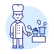 Chef 1 Illustration from UX Duotone Set