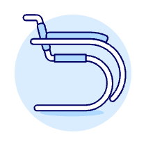Modern Metallic Chair Illustration from UX Duotone Set